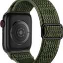 Lerobo Nylon Stretchy Solo Loop Watch Band, Compatible with Apple Watch Series 11-1, SE/Ultra 3 2 1 38/40/41/42/44/45mm/46mm/49mm, Adjustable Replacement Strap for Women Men