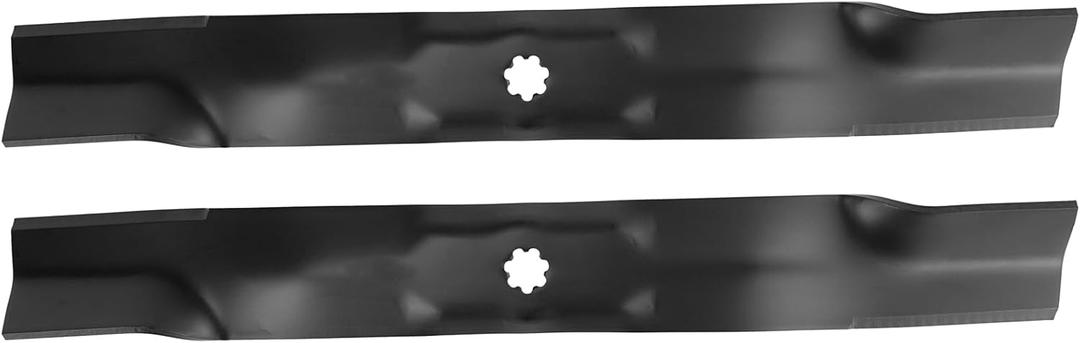 OCPTY High-Lift Blades 42 '' Mower Blades Fit for John Deere d105 d110 d125 d130 LT160 LA135 42 inch blades for John Deere AM137327, AM141032, M154061 2Pack
