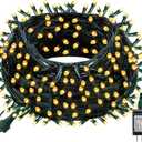 Dazzle Bright Christmas String Lights, 100 LED 33 FT Connectable Fairy Lights with 8 Modes, Waterproof Christmas Decorations for Indoor Outdoor Holiday Party Home Tree Decor (Warm White)