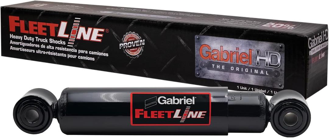 Gabriel 85958 Fleetline Heavy Duty Front Shock Absorbers for Freightliner Cascadia, Columbia, Coronado, 114SD, 122SD, M2 112; Dynaquest RV; Pierce Fire Rescue; Western Star OEM# 10-13809-000 (1 Pack)