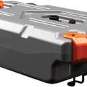 Camco Rhino 21-Gallon RV Portable Waste Tank - Features Large Heavy-Duty No-Flat Wheels & Low Drain Hole - Includes Removable Steel Tow Adapter, 3 Sewer Hose & More RV Accessories (39002)