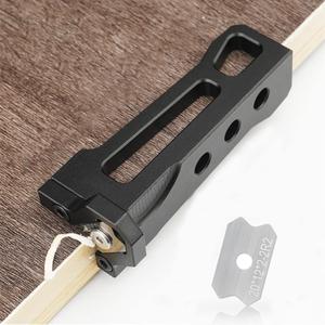 Woodworking Veneer Edge Trimmer - R1+R2 Chamfer Plane, Edge Banding Cutter, Manual Planer Blade, Burr Scraper for Board & Wood Surfaces