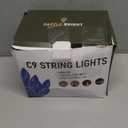 Dazzle Bright C9 Christmas String Lights, 100 LED 66 FT Waterproof Connectable Green Wire Fairy Lights, Christmas Lights for Indoor Outdoor Home Garden Yard Xmas Tree House Decorations (Blue)