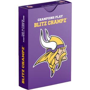 Blitz Champz Minnesota Vikings Card Game | NFL Gifts for Vikings Fans | Fun Family Party Game for Boys, Girls, Kids & Adults