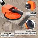 Heavy Duty Floor Gap Fixer Tool with Sticky Pads& Spare Felt Pads, Floor Suction Cup Tool for Gaps, Easy to Use, Compatible with Laminate, Solid Wood, Tile, Vinyl Flooring(Green)