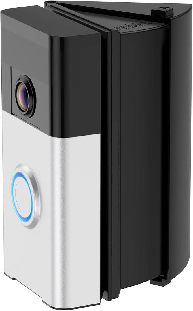 QIBOX Adjustable (30 to 55 Degree) Angle Doorbell Mount Compatible with Ring/Blink Video Doorbell 4/3/2/1/Wired/Pro/(2020 Release), Replacement Adapter Mounting Holder Bracket