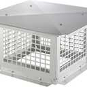 VEVOR 12x12 inch Chimney Cap - 304 Stainless Steel Fireplace Cover, Stable & Easy to Install with Practical Accessories, for Outside Clay Flue & Mesh Flue Covers, Silver