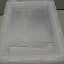 Citylife 3 PCS Plastic Storage Bins with Latching Lids Portable Project Case Clear File Box Stackable Storage Containers for Organizing B5 Paper, Photo, Document, Scrapbook