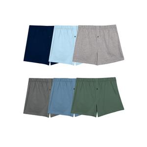 Men's Tag Free Knit Boxer Shorts, Relaxed Fit, Moisture Wicking, Assorted Color Multipacks 6 PCS XL