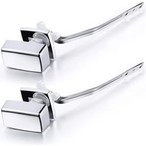 Meonum 2 Pack Toilet Flush Handle Replacement Kit, Toilet Trip Levers Side Mount Compatible with Kohler K-3722-0 Toilets/Kohler 85114-CP Trip Lever Kit, Polished Chrome