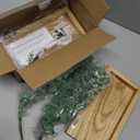 Dahey 2 Pack Wood Wall Planter Vase with Artificial Eucalyptus Farmhouse Wall Hanging Decor Pocket Planter for Indoor Fake Plants Greenery Flowers, livingroom Bedroom Kitchen Home Office Decoration (Medium, Natural)