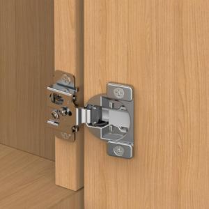 Chibery 20 Pack 1/2" Overlay 3D Soft Close Concealed Hinge, Face Frame Door, Small Angle Slow Close, Self Closing Hidden Satin Nickel, 105 Concealed Stainless Steel Hinges for Kitchen Cabinet Door