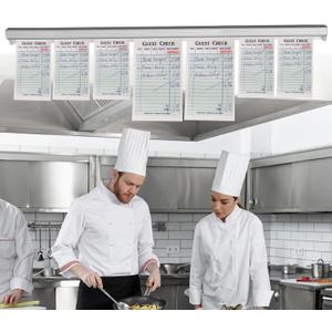 31.5'' Wall Ticket Rack Orders Metal Receipt Holder for Restaurant Ticket Holder Strip Aluminum Commercial Kitchen Supplies, Food Truck Supplies (80cm)