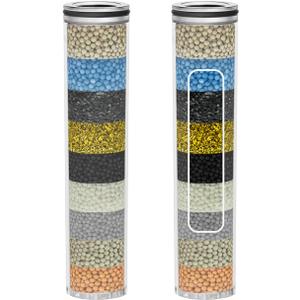 2-Pack Replacement Shower Filter Cartridge Compatible with SunCleanse Handheld Shower Head,Multi-Stage Water Softener Filter for Hard Water Reduce Chlorine and Harmful Substances