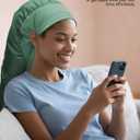 Boloye Hair Dryer Bonnet Attachment 28.5" XL Hooded Dryer Cap for Faster Drying & Deep Conditioning, Extra-Large Space Fits Thick, Curly Hair & Styling Tools (Green, Extra Large)