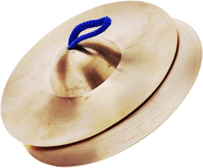 Andoer 15cm/5.9in Mini Small Kids Children Copper Hand Cymbals Gong Band Rhythm Beats Percussion Musical Instrument Finger Cymbals