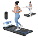 THERUN Walking Pad Treadmill Under Desk, Portable Mini Treadmill for Home/Office, Walking Pad Treadmill 2.5HP, Walking Jogging Machine with 265 lbs Weight Capacity Remote Control LED Display Needed