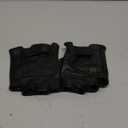 Long Keeper Fingerless Genuine Leather Gloves for Men Half Finger Driving Sport Gloves Black