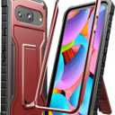 DUOPAL for Google Pixel 8 Case (Does NOT FIT Non-7 or pro), Military Grade Protection Shockproof Case Built-in Kickstand Compatible with Pixel 8 Phone 6.2 Inch (Red)