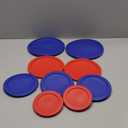 Replacement Lids for Pyrex Glass Food Storage Containers Round (2) 7202-PC 1 Cup (3) 7200-PC 2 Cup (2) 7201-PC 4 Cup (2) 7402-PC 6/7 Cup Red Blue