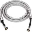 Extra Long Shower Hose 79 Inches Braided Inner Tube High Pressure Chromed Stainless Steel Replacement for Handheld Shower Heads and Bidet Sprayer Hose