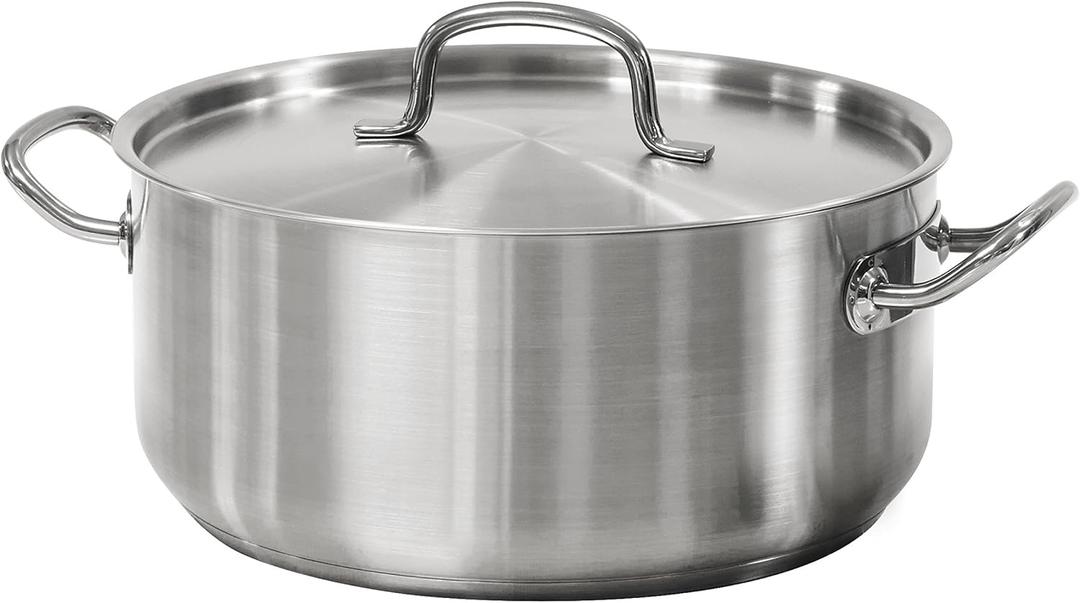 Tramontina Pro-Line Stainless Steel 9-Quart Dutch Oven Pot with Lid, NSF-Certified
