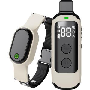 Dog Training Collar, 3 Training Modes,Lightweight Remote Training Collar, Suitable for Small, Medium, and Large Dogs, Rechargeable IPX7 Waterproof, for Dogs 8-120 lbs