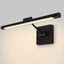 LED Picture Light for Paintings, Black Adjustable Art Light for Wall, 16.54inch 9W LED Wall Sconces Wall Light for Display Art Work, Dimmable Hardwired 3000K Warm White CRI90+