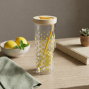 Plastic Sipper & Straw Lemon Edition