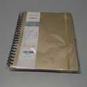 POPRUN Teacher Planner 2025-2026, (Letter Size - 8.5'' x 11'') Academic Lesson Planner (July 2025 - June 2026), with Monthly Tabs, Thick Papers, 2-Sided Pocket, Leather for Teachers, Champagne Gold