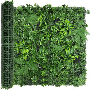 Artificial Green Boxwood Grass Wall Roll: 48"x120"40SQFT UV Protected Ivy Privacy Hedge Fence Screen for Chain Link Fences Panel Indoor,Outdoor Patio Balcony & Garden