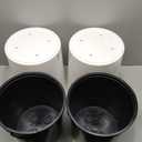 SAROSORA Large Round Self Watering Planter Pot 12.5'' 2-Pack for Home Garden Patio Tall Tree(White 2-Pack)