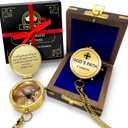 God's Path Compass  Communion & Confirmation Gift for Teenage Boys | Baptism Religious Gifts for Men, Christian, Catholic, Graduation | Sentimental & Inspirational Present  Greeting Card Included