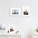 4x6 Picture Frame Set of 4 with Real Glass, Wall & Tabletop Display, 4x6 in