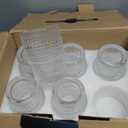 Hobnail Drinking Glasses Set of 12, Stackable Glasses 12 oz and 7 oz, Bubble Glasses Drinking, Vintage Glassware, Beaded Glassware, Highball Glasses, Gift Box Set