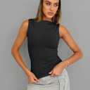Trendy Queen Women Going Out Summer Tank Tops Spring Casual Basic Cute 2026 Sleeveless Shirt Vacation Fashion Outfit Clothes, Small 