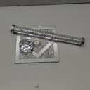 Silver Paper Towel Holder Stand, Countertop Paper Towel Roll Dispenser Holders with Cube Base, Tissue Counter Filled with Sparkly Crystal Crushed Diamond House Decor for Kitchen Bathroom, Heavy Weight