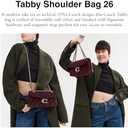 COACH Structured Tabby Shoulder Bag 26 (One Size, Merlot)