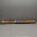 EXCLUSIVE HOME Topper Double Curtain Rod and Finial Set, Matte Silver, 36"-72"