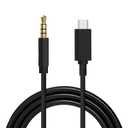 Seulliya USB C to 3.5mm Audio Aux Jack Cable, Aux Cord for iPhone, Type C to 3.5mm Headphone Car Stereo Cord Compatible with iPhone 16 Plus /15 Pro Max, Samsung Galaxy S23 S22 Note 20, Pixel 5 XL (Black/USB C)