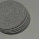8 Inch Trivets for Hot Dishes, Hot Pots and Pans, Thick Heat Resistant Large Coaster for Kitchen, Hot Pads, Kitchen Essentials, Kitchen Decor for Table & Countertop, 6 Pcs (Light Gray)