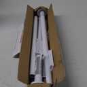 White Shower Curtain Rod Adjustable 30-80" with Holder, Anti-Rust Shower Rod & Spring Tension Shower Rod No Drill, Shower Curtain Rod for Bathroom Tension Rod