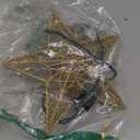 Christmas Star Tree Topper, 9.5 in Plug in Golden Glittered 3D Star Tree Topper, Metal Hollow Designed Built-in 10 Bulbs String Lights for Indoor Office Christmas New Year Holiday Tree Decoration