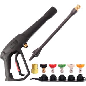 Pressure Washer Spray Gun - for Ryobi Pressure Washer Gun M22-14MM and M22-15MM Hose Connectors - with 1 Tips Holder and 5 Spray Nozzle Tips