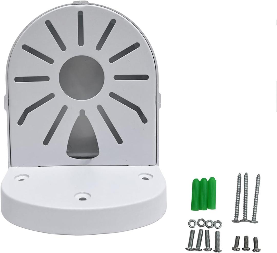 Indoor Outdoor Cameras Holder Metal Wall Mount L Type Bracket for Security Dome IP Camera Mounting,Junction Box Cable Management Mounting Case, Dome Cameras Aluminum Bracket（4.5in）