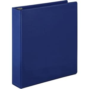 Samsill 1.5 Inch Document Storage Binder, Made in USA, FSC 100% Recycled Chipboard, Round Ring, 3 Ring Binder, Navy