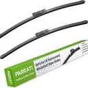 PARRATI 24 Inch &19 inch of High Performance Premium All-Season Automotive Replacement Front Windshield Wiper Blades for BMW M3 328i M340i 335i 328d, Easy DIY Install(Set of 2)