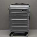 Samsonite Omni 2 Global Carry-On Spinner Luggage - Compact Size For International Travel - Airline-Approved - Features Expandable Polycarbonate Shell, 360 Wheels, USB Power Hub - Silver