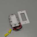 BESTTEN 1 Pack Dimmer Light Switch, Single Pole or 3-Way, Compatible with Dimmable LED, CFL, Incandescent and Halogen Bulb, LED Slide Dimmer Switch, Neutral Wire Not Required, 120VAC, UL Listed, White