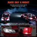 1:12 RC Rally Car Fast Max 50 MPH,Drift Car with Gyro 4X4,Brushless Fast RC Cars with 3S 2200 mAh Battery,1/12 Remote Control Cars for Adults for 4WD,for Racetrack & Mud-Red